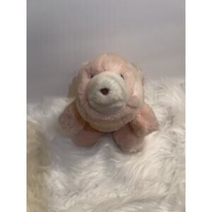 Gund Snuffles Plush Bear Pink Rose Blush White Cozy Soft Cute Stuffed 7” Vintage